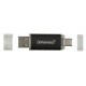 Intenso Twist Line unidad flash USB 256 GB USB Type-A / USB Type-C 3.2 Gen 1 (3.1 Gen 1) Antracita